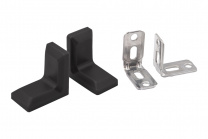 Уголок с металлической основой и пластиковой крышкой черный (уп/10шт) AKS фотография