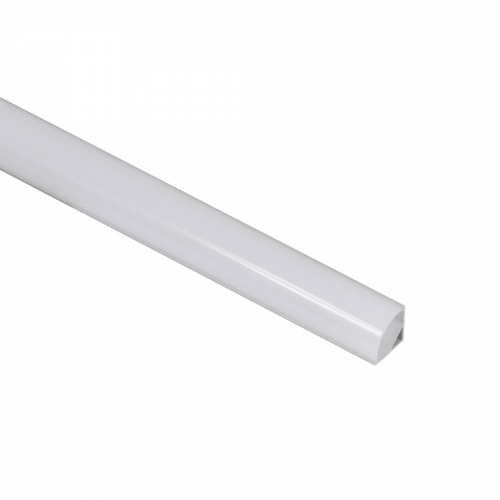 Профиль алюминиевый угловой ORION-1616C с экраном, круглый экран, цвет алюмин, 2м, AKS (в комплекте 4 заглушки и 4 крепления)_1