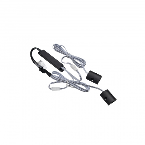 Выключатель бесконтактный на преграду, двойной, накладной, плоский, 12/24V, 60W/100W, черный, AKS_3