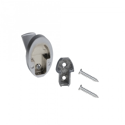 Крючок меб. однорожковый мет. QUEEN хром матовый AKS_5