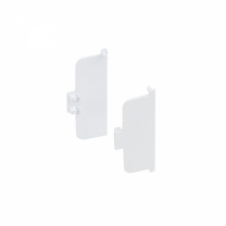 Комплект заглушек металлич. внутр. к профилю Gola, С-образных (левая+правая) белый матовый 3 AKS Комплект заглушек металлич. внутр. к профилю Gola, С-образных (левая+правая) белый матовый 3 AKS