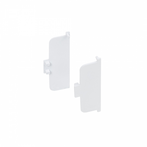 Комплект заглушек металлич. внутр. к профилю Gola, С-образных (левая+правая) белый матовый 3 AKS_1