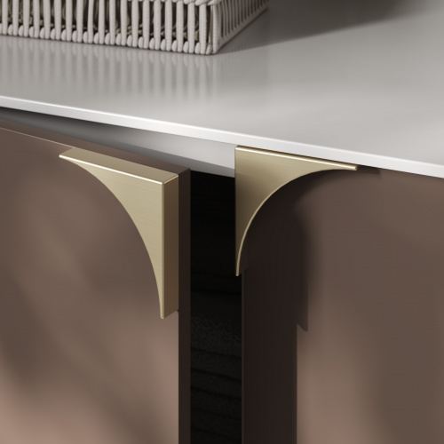 Ручка меб. скоба мет. ANGEL 64, брашированное золото, AKS_8