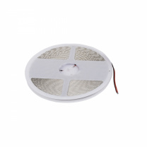Лента светодиодная - 14,4W/m, 12V, 8мм, 2835, 180 д/м, IP20, холодный белый (6000K), CRI>80, 1600 Lm, 20м, AKS фотография