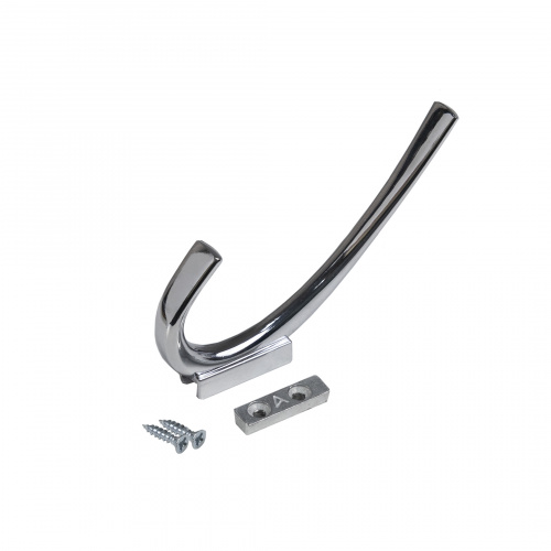 Крючок меб. двухрожковый мет. SKY хром AKS_4