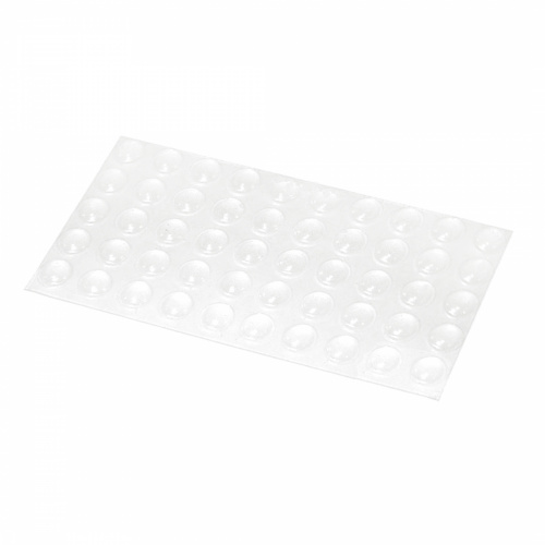 Отбойник силиконовый d10 h=1,5 AKS (лист = 50 шт.) прозрачный_1