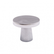 Ручка меб. кнопка мет. SOLO хром, AKS фотография