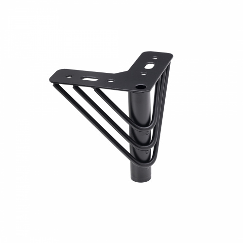 Опора меб. мет. RAY h120 угловая черный AKS_1