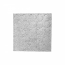 Заглушка самоприлипающая к конфирматам хромикс серебро (14178) FOLMAG (лист-25шт.) фотография