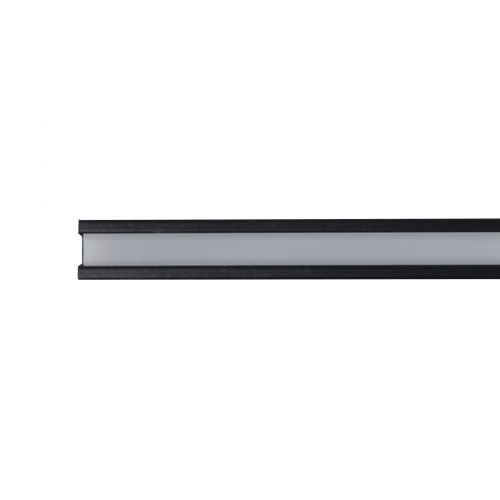 Профиль алюминиевый врезной NAVI-0806A с экраном, узкий, цвет черный, 2м, AKS_4