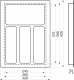 Лоток для столовых приборов 400 LINER 320*430, графит AKS_preview_1