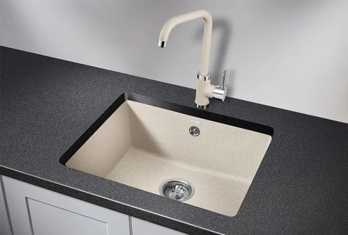 Мойка кварц, прямоугольная, 5551, 550*460мм, пирит, под столешницу, Granula_3