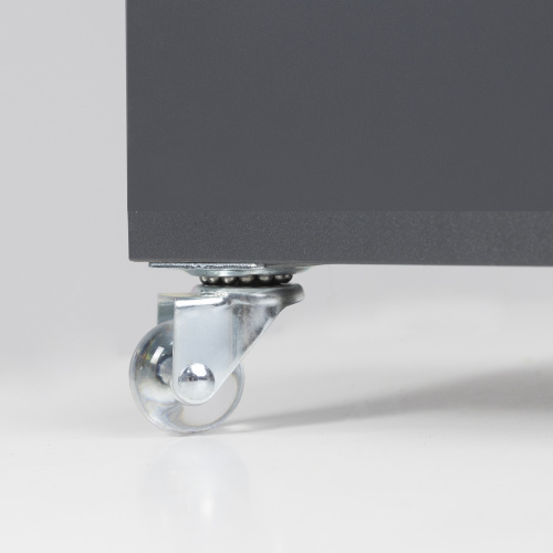 Колесо меб. CRYSTAL/1 d35 h51 с площадкой, прозрачный AKS_4