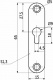 Пластинка зацепная 65*15*1,3 белый цинк (большое отверстие по центру) РФ_preview_1