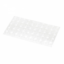 Отбойник силиконовый d10 h=1,5 AKS (лист = 50 шт.) прозрачный фотография