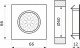 Светильник светодиодный Moon, врезной, 2W, 12V, квадратный, хром, нейтральный белый (4000К), AKS_preview_1