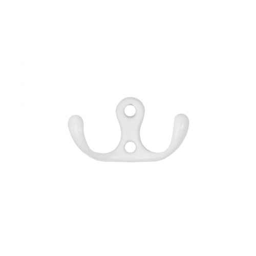 Крючок меб. двухрожковый мет. WP19 белый матовый GRIDLI_3