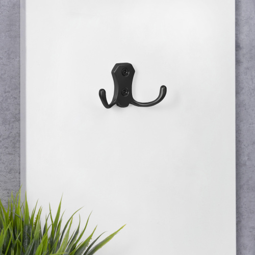 Крючок меб. двухрожковый мет. WP89 черный матовый GRIDLI_4