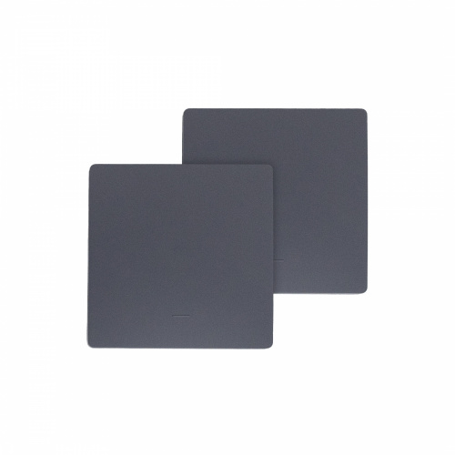 Выключатель кинетический, с реле, проходной, 1 клавиша, графит, AKS_1