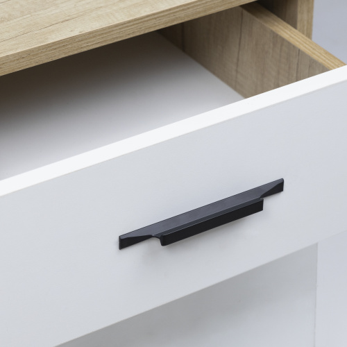 Ручка меб. скоба алюм. STELLS 192/300 черный матовый, AKS_6