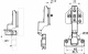 Петля внутренняя с доводчиком 48мм планка h0 clip-on 3D регулировка комплект заглушек с еврошурупом AKS PLUS_preview_1