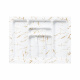 Лоток для столовых приборов 700 MARBLE 635*485, бело-золотой мрамор AKS_preview_1