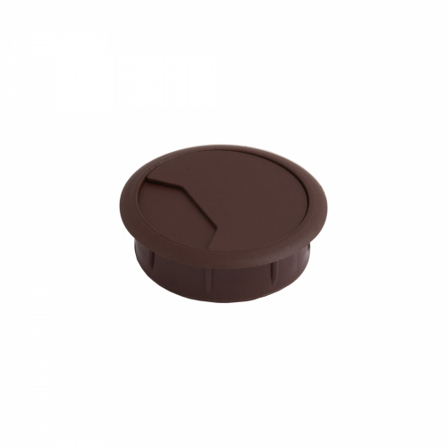 Пропуск кабельный пластик D60мм орех темный (1281) LEBA_1