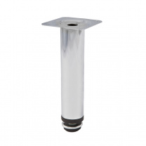 Опора меб. мет. D-150 h150 d30 с регул. хром AKS Опора меб. мет. D-150 h150 d30 с регул. хром AKS