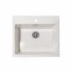Мойка каменная, прямоугольная одночашевая, S-13, 505*565мм, белый крап, врезная, Sim Gran _preview_1