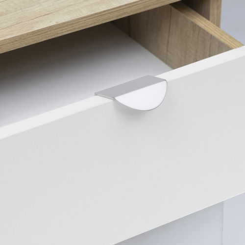 Ручка меб. накладная мет. LUNA 32 матовый хром, AKS_5