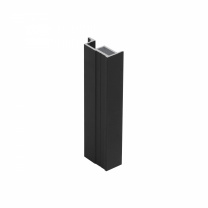 Профиль алюминиевый SENATOR черный глянец вертик. узкий зет АЛЮТЕХ (L-5300) ( 000.164-02. RAL9005 ) фотография