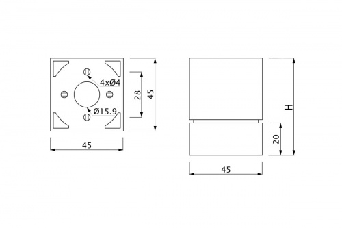 Опора меб. пласт. NMK 100 h100 регул. венге РП_2
