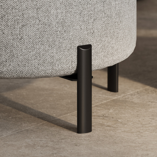 Опора меб. мет. KLEO h130 для пуфов инокс AKS_7