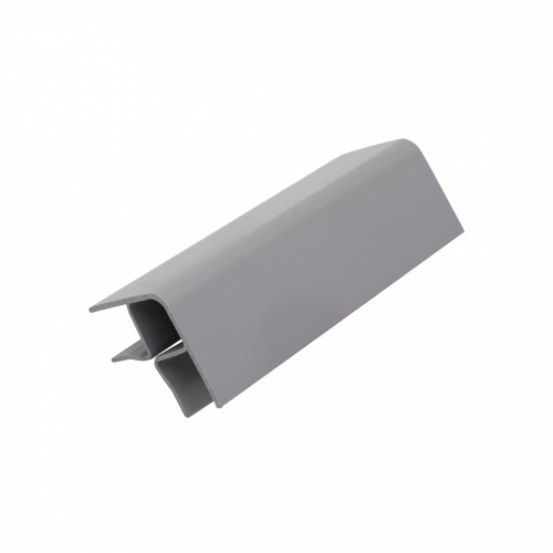 Угол гибкий к цоколю мебельному ПВХ h=150 серый THERMOPLAST (909)_1
