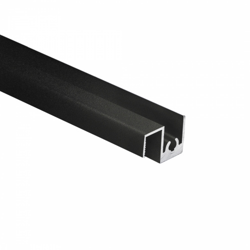 Профиль алюминиевый SENATOR черный муар горизонт верхн. L-6000 мм АЛЮТЕХ для узкой сис-мы _1