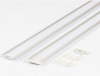 Профиль алюминиевый врезной 2207 с экраном, цвет алюминий, 3м, GS фотография