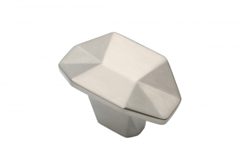 Ручка меб. кнопка мет. PRIZMA сатиновый никель, AKS_1