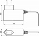 Блок питания Wall 12W/12V розеточный с миниконнектором, AKS_preview_1
