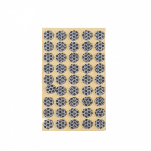 Подкладка самоприлипающая фетровая прорезиненная d15мм (1упак.=45шт), серая, Folmag_1