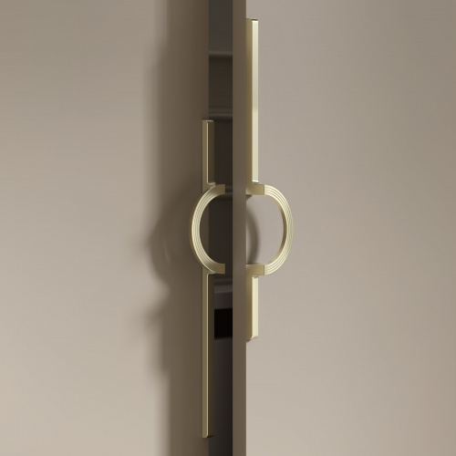 Ручка меб. скоба мет. ELEGANCA 256, брашированное золото, AKS_6