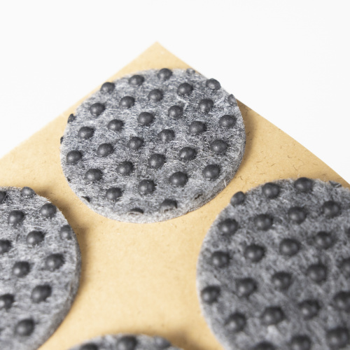 Подкладка самоприлипающая фетровая прорезиненная d30мм (1упак.=15шт), серая, Folmag_4