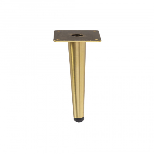 Опора меб. конусная h150 наклонная, браш.золото AKS_4