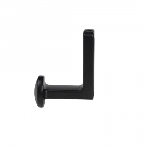 Крючок меб. однорожковый мет. KING черный матовый AKS_3