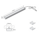 Светильник светодиодный Pupil, накладной, 4,0W, 12VDC, L-270mm, холодный белый 6000K, 2м, алюминий, HLT_preview_1