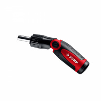 Отвертка реверсивно-рычажная с насадками МС ЗУБР фотография