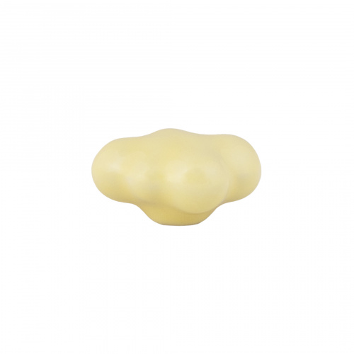 Ручка меб. кнопка керамич. CLOUD, желтый, AKS_5