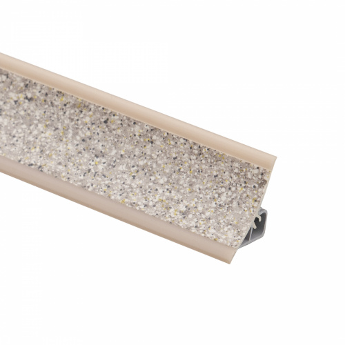 Плинтус ПВХ к столешнику LР беж с черными точками (128) EL-MECH-PLAST (1шт=3м.п.)_1