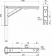 Полкодержатель складной Модель 2, 200*135*30 черный AKS_preview_1