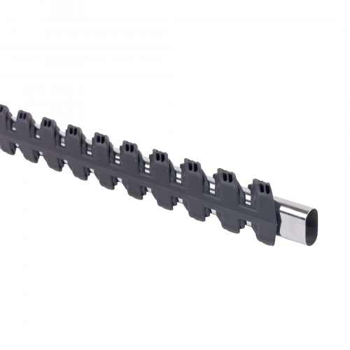 Накладка для овальной штанги гардеробного шкафа (система хранения Foscrinium) 1200 мм темно-серая Pantone Black 3C_3