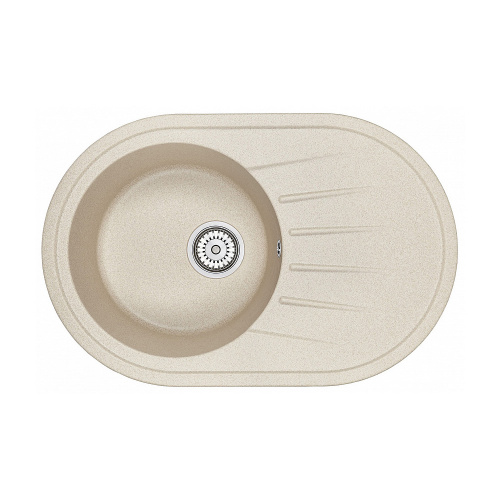 Мойка кварцевая, овальная, ST-7601, 760*500мм, беж, Granula_1